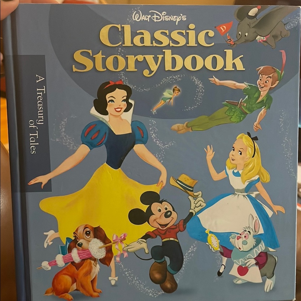 Disney Classic Storybook for Kids - A Treasury of Tales Blue Cover 300+ page